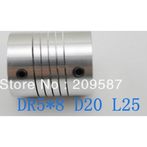 DR 5mm x 8mm CNC Flexible Coupling Shaft Coupler Encode Connector D20 L25