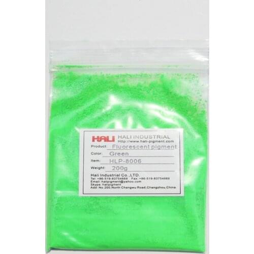 Fluorescent powder,fluorescent pigment,nail polish pigment,item:HLP-8006,color:green,1lot=200g,widely used,free