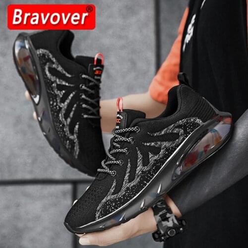 Sneakers Men Mesh Breathable Running Sport Shoes Outdoor Sport Comfortable Casual Light Soft Thick Sole Gym Shoes