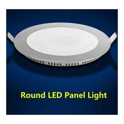 Round Lamp Led Panel down lights 3W 4W6W9W12W15W18W25W Wholesale10pcs/lot With Drive power AC85-265V,CE ROHS, Indoor lighting