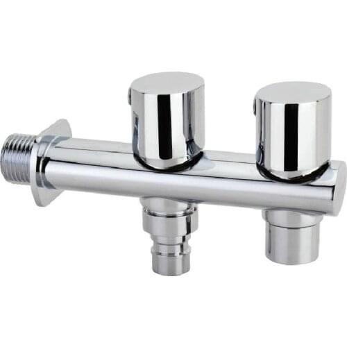 Brass double handle Cold Water Faucet, Wall Mounted Basin Tap, washing machine bibcock Square Cold Faucet SC312