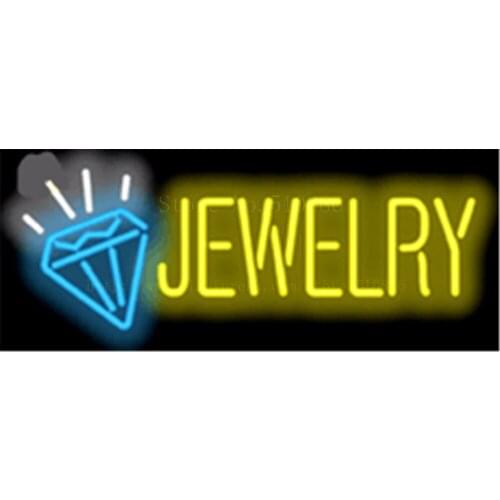 17*14" Jewelry NEON SIGN REAL GLASS BEER BAR PUB LIGHT SIGNS store display Pawn Shop Restaurant Advertising Lights