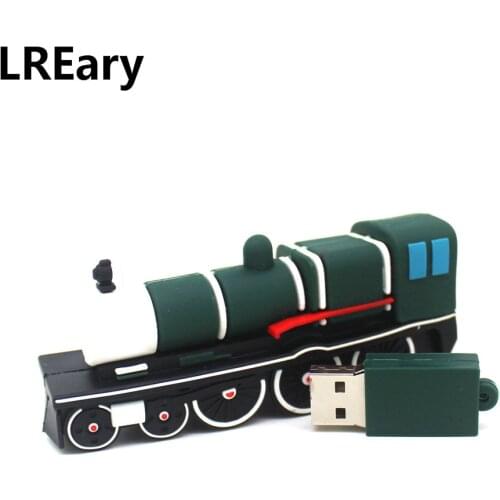 Pendrive Train 64GB USB Flash Drives Mini Locomotive Model 4GB 8GB 16GB 32GB Pen Drive 128GB Memoria Stick U Disk Cle