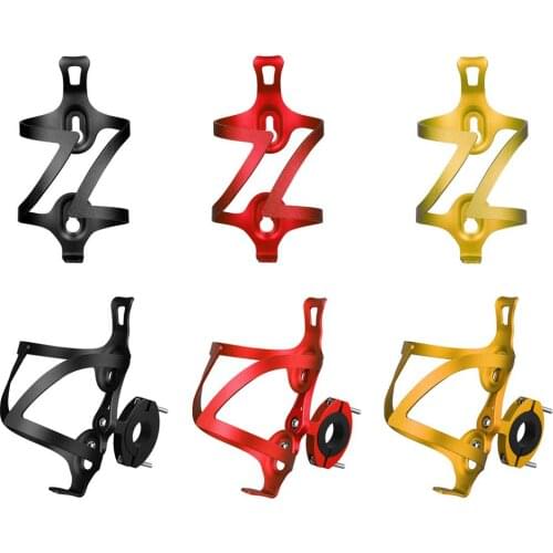 Durable Bicycle Bottle Holder Delicate Texture Aluminum MTB Road Folding Bike Bicycle Water Bottle Holder Cage Rack Bracket