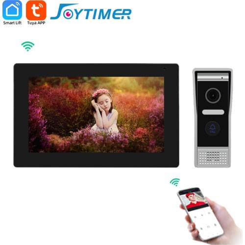 Joytimer 7" Video Intercom System With Wired Video Door Bell Home Indoor Moniton Camera For Home Video Door Phone Intercom Kit