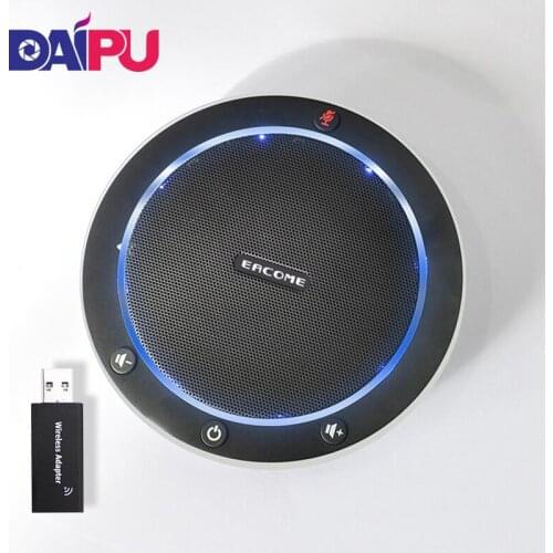 High quality Omni-directional remote 2.4G wireless microphone speaker speakerphone conference microphone for conference room
