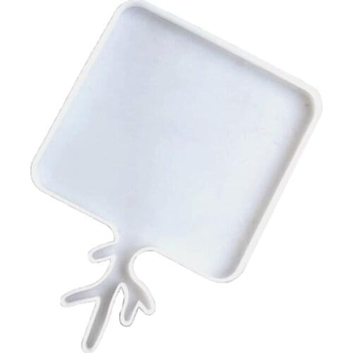 Antler Handle Fruit Tray Mold Epoxy Resin Jewelry Mold Resin Casting Pendant Mold Suitable for Diy Resin Crafts N2UE