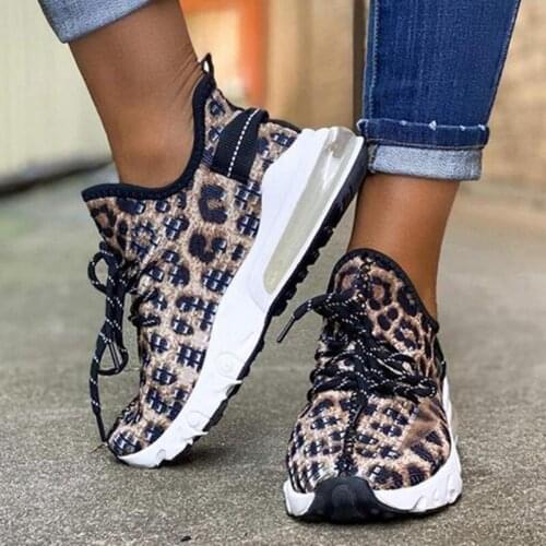 2021 Sneakers Women Vulcanized Shoes Female Platform Wedges Women Leopard Casual Ladies Shoes for Women Sneakers Tenis Feminino