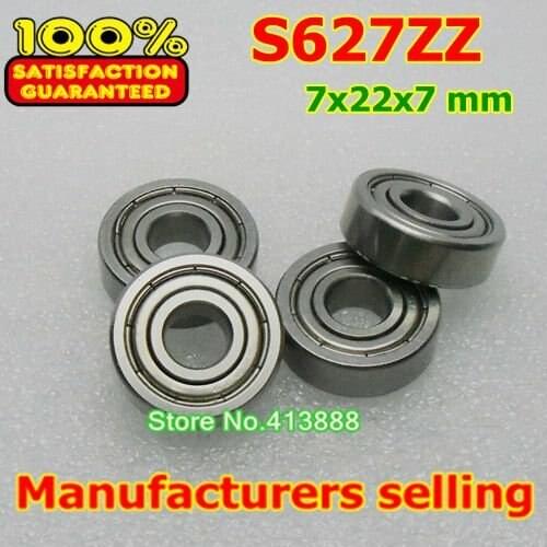 1pcs) SUS440C environmental corrosion resistant stainless steel deep groove ball bearings S627ZZ 7*22*7 mm
