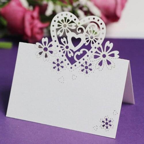 12pc Banquet Table Number Card Love Heart Place Card Wedding Dinner Party Table Centerpiece Place Card Home Event Decoration