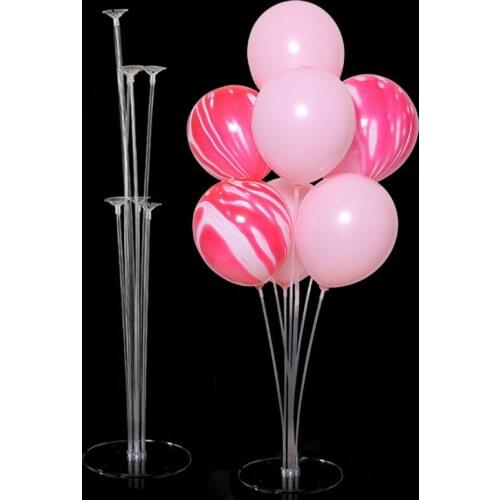 7 Tubes Balloons Stand Balloon Holder Column Confetti Balloon Baby Shower Kids Birthday Party Wedding Decoration Supplies