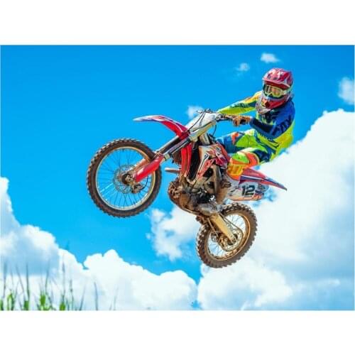 NEW 5D DIY Diamond Painting "Flying Rider & Motorcycle" Diamond Embroidery Cross Stitch Needlework Full Drill Home Decoration