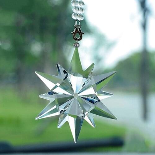 Car Pendant Crystal Meteor Decoration Hanging Ornament Charms Automobiles Interior Rearview Mirror Suspension Trim Accessories