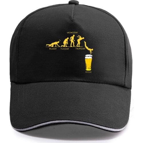 Week Craft Beer Funny Print Baseball Cap Unisex Women Men Casual Cotton Hat Snapback Hats Trucker Caps Sun-Hats Alcohol Drinking