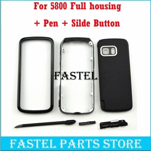 For Nokia 5800 High Quality New Full Complete Mobile Phone Housing Cover Case + English/Russian/Arabic Keypad With tracking