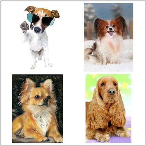 Dpsupr Full Square/Round Drill 5D DIY Diamond Painting "Animal Gog" 3D Embroidery Cross Stitch Mosaic Home Decor Gift