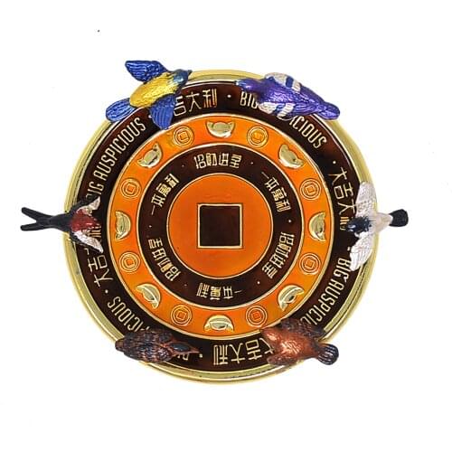 Feng Shui Sculpture Six Birds Auspicious Multiplier -All the Best W4288
