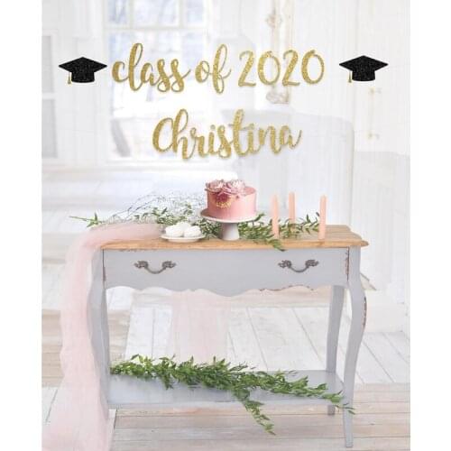 Custom Graduation Banner, Class of 2020, Graduation Party Decorations,2020 Banner, Personalised name graduation banner