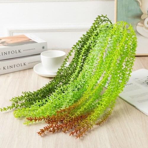 Artificial Milan Leaf Garland, Ivy Vines Leaf Greenery Ornament for Wedding Backdrop Home Indoor Outdoor Wall Aquatic Plants