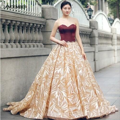 J66564 Jancember Red Quinceanera Dresses 2020 Sweetheart Sleeveless Ball Gowns Women Sweet 16 Party vestido fiesta платья на бал