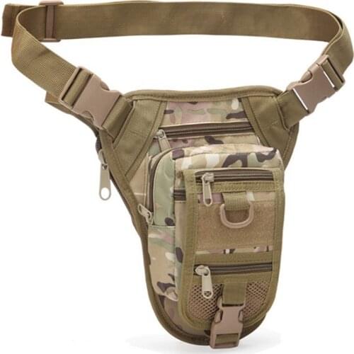 Camouflage Tactical Waist Leg Bag Outdoor Riding Sports Camping Travel Small Bag Unisex 800D Oxford Cloth Military Tactics Pack