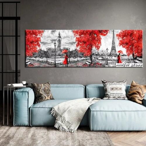 Diy Full Square Round Drill 5D Diamond Painting Cross Stitch Diamond Embroidery Couple Pairs Red Tree Tower Home Decor Gift