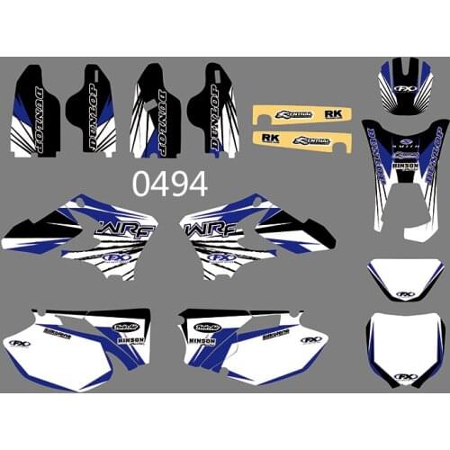 3M 5 STYLES TEAM GRAPHICS BACKGROUNDS DECALS STICKERS FOR YAMAHA WR250F WR450F 2005 2006