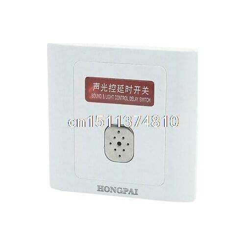 AC 160V-250V Wall Panel Mounting Security Sound Light Control Sensor Switch