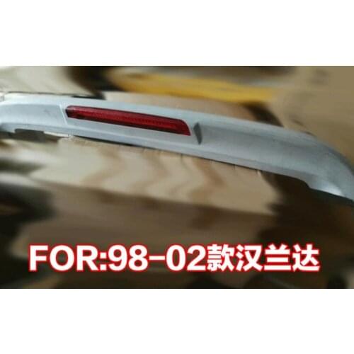 RQXR unpainted ABS tail wing roof visor rear spoiler for toyota highlander 1998-2002