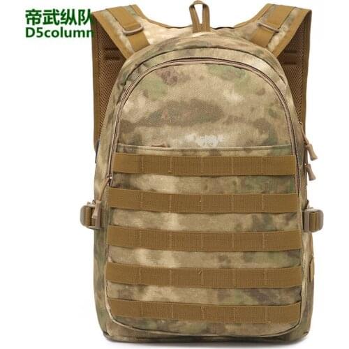 Nylon Waterproof Camo USB Backpack Outdoor Hiking Travel Camp Climbing Wearproof Tactical Bag Army Fan Combat Training Rucksack