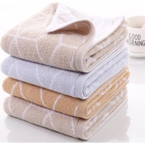 100% Cotton Hand Towel Strong Absorbent Adult Face Towels Solid Color Soft Friendly Hand Towel For Bathroom Washcloth