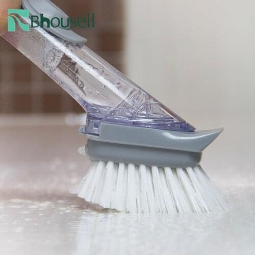 Strong Decontamination Brush Household Long Handle Pot Brush Decontamination Brush Cleaning Kitchen Creative Tools
