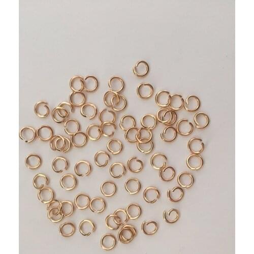 500pcs/lot 0.8*5mm 3 Colors Stainless Steel Jump Rings Single Loops Open DIY Split Rings For Jewelry Making Accessories