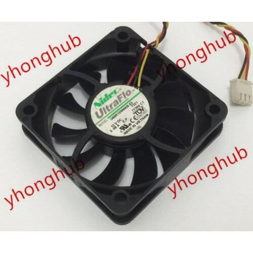 Nidec U60R12MMAB-53 T321 DC 12V 0.09A 3-Wire 60x60x15mm Server Cooling Fan