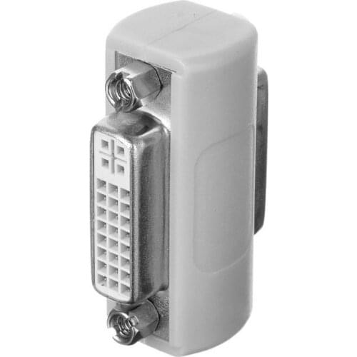 Xiwai DVI 24 5 Female to DVI 24 5 Female Video Converter Adapter Coupler 180D Straight