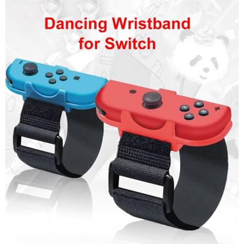 1 Pair Adjustable Wrist Band Waterproof Games Controller Wrist Dance Band for Controller Elastic Strap for Just Dance