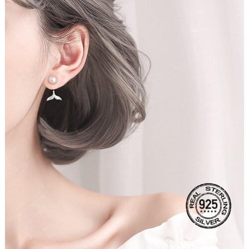 925 Sterling Silver Earrings For Women Set Tassel Fishtail Long Short Temperament Fashion Retro Punk Design Girl Jewelry INEFFA