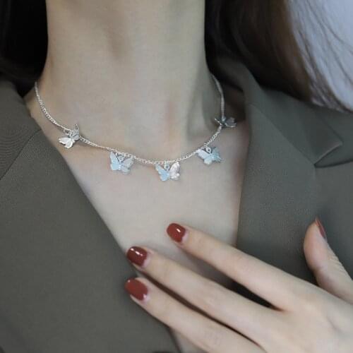 Cute Vintage Butterfly Choker Necklace for Women Chain Statement Collar Female Bohemia Best Jewelry Choker Necklace Gift