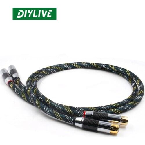 QED Signature Edition of the heat level Kannon male to female audio signal line XLR balance line carbon fiber gold-plated head