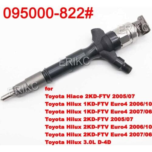 095000-8223 Diesel Engine Fuel Nozzle 095000-8220 095000-8222 Common Rail Fuel Injector 9709500-822 for TOYOTA 1KD 2KD