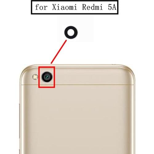 2pcs for Xiaomi Redmi 5A Back Rear Camera Glass Lens Main Camera Glass Lens for Xiaomi Redmi 5A Replacement Repair Spare Parts