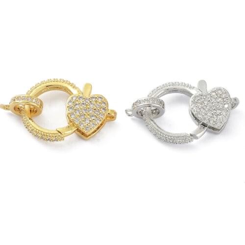 2Set Multi-Strand Shell Box Clasp Filigree Clasp Hook with Brass Findings for Bracelet Necklace Jewelry Findings Making