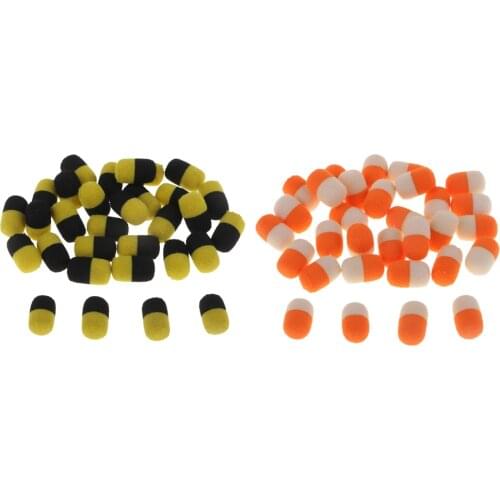 30 pcs 0.47'' Lightweight Pop up Boilies Carp Fishing Baits Floating Beads Lures with Box