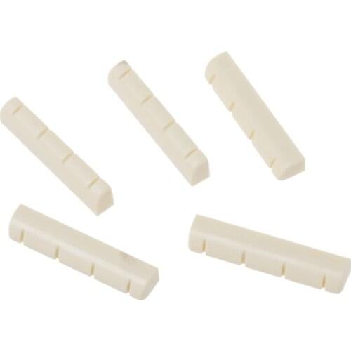 5pcs Ukulele Ivory Slotted Nut