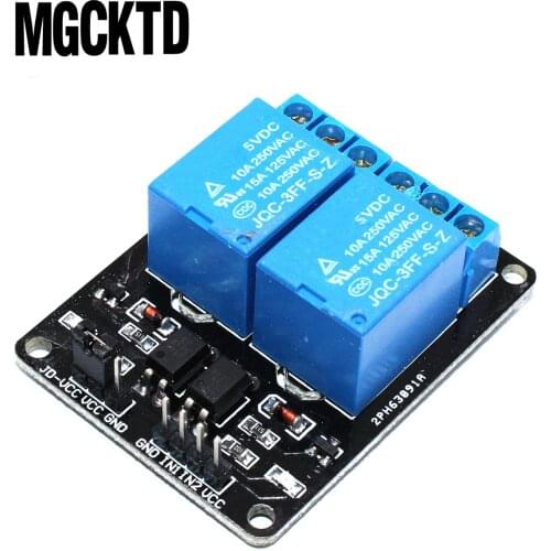 5V 2 Channel Relay Module for ARM PIC AVR DSP Electronic 10A 2-channel relay module