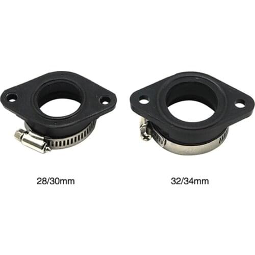 Motorcycle Carburetor Adapter Inlet Intake Pipe Rubber Mat Fit on PWK 28/30mm 32/34mm