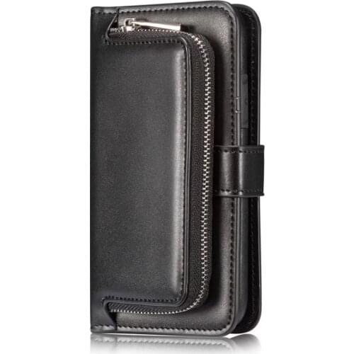 Wallet Case for iPhone 7 Plus 8 8plus 6 6s 6plus for Samsung Galaxy S8 Plus S7 S7edge S6 Note 8 Zipper Card Flip Leather Cover