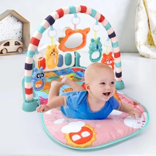 Baby Play Mat Montessori Puzzle Carpet With Piano Keyboard Lullaby Music Kids Gym Crawling Activity Rug Toys for 0-12 Months
