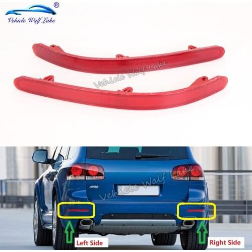 For VW Touareg 2007 2008 2009 2010 Rear Bumper Reflector Tail Light Bars Brake Parking Warning