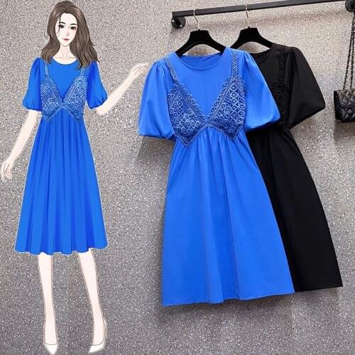 Kekeplus Elegant Women Official Lace Patchwork Dress Vintage Ladies Proficial Work Wear OL Slim Dresses Oversized Clothing 18317